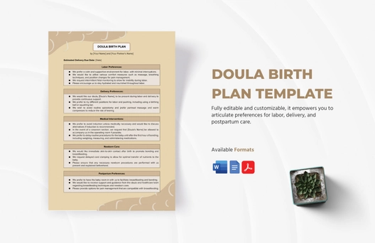 Doula Birth Plan Template