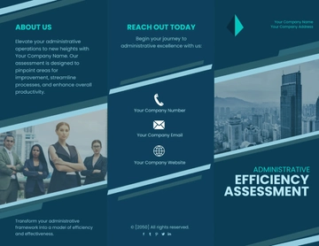 Free Administrative Efficiency Assessment Brochure Template to Edit Online