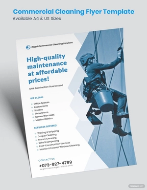 Commercial Cleaning Flyer Template