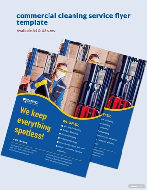 Commercial Cleaning Service Flyer Template