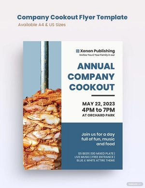 Company Cookout Flyer Template
