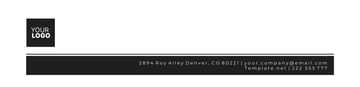 Free Monochrome Fax Header Template to Edit Online