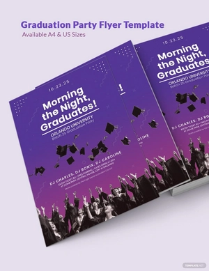 Graduation Party Flyer Template
