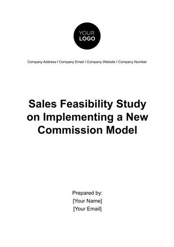 Free Sales Feasibility Study on Implementing a New Commission Model Template to Edit Online