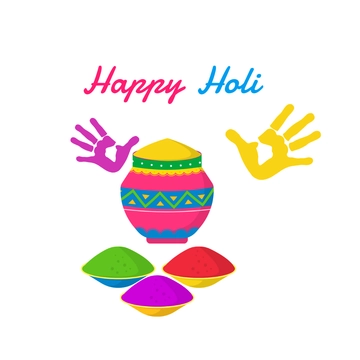 Free Holi Festival Clipart Template to Edit Online