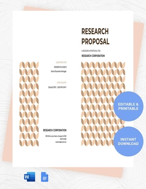 Research Proposal Template