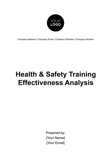 Free Health & Safety Training Effectiveness Analysis Template to Edit Online