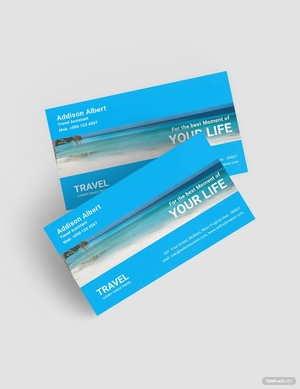 Travel Agency Business Card Template