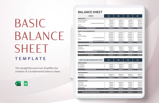 Basic Balance Sheet Template