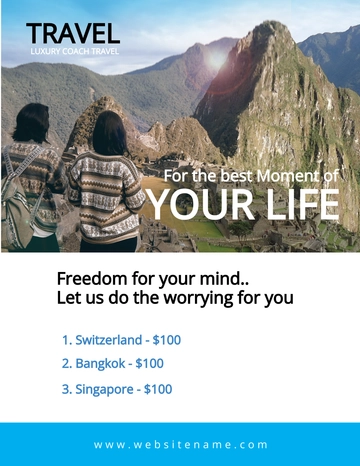 Free Travel Agency eBook Cover Page Template to Edit Online