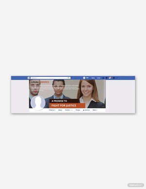 Legal Services Facebook Cover Page Template