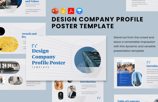 Design Company Profile Poster Template