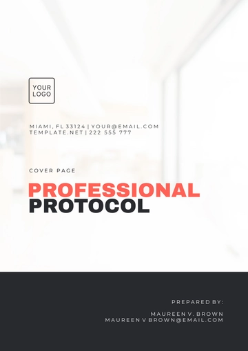 Free Professional Protocol Cover Page Template to Edit Online