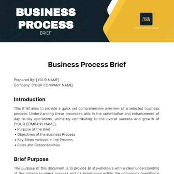 Free Business Process Brief Template to Edit Online