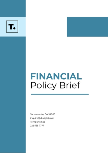 Free Financial Policy Brief Template to Edit Online