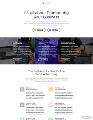 Simple App Landing Page Template