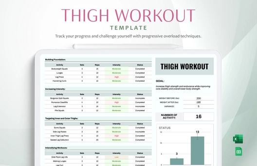 Thigh Workout Template