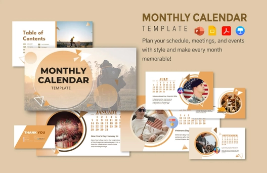 Monthly Calendar Template