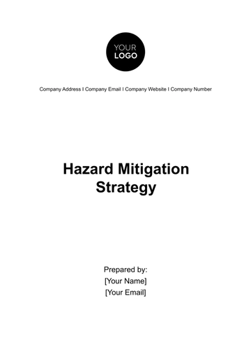 Free Hazard Mitigation Strategy Template to Edit Online