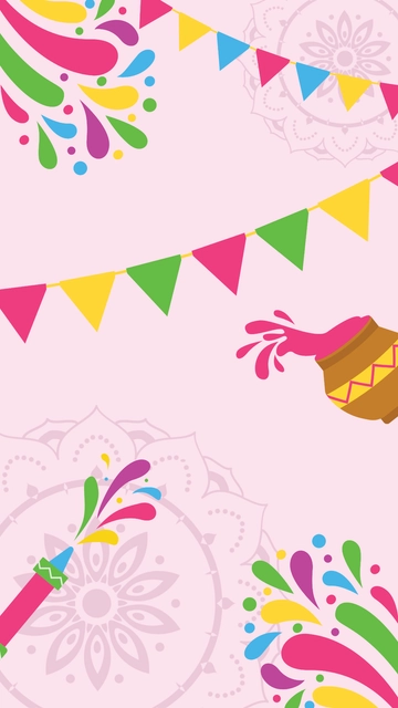 Free Happy Holi Wallpaper Template to Edit Online