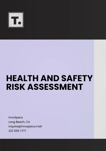 Free Health and Safety Risk Assessment Template to Edit Online