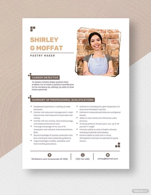 Pastry Maker Resume