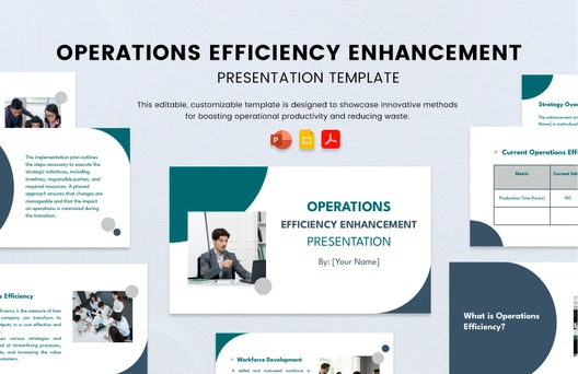 Operations Efficiency Enhancement Presentation Template
