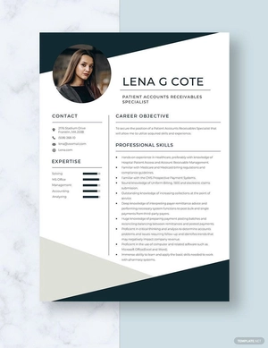 Patient Accounts Receivables Specialist Resume