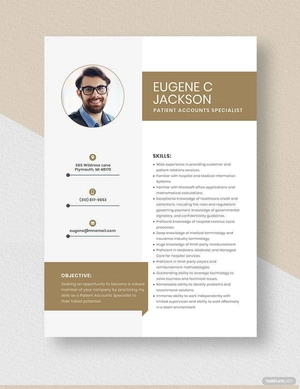 Patient Accounts Specialist Resume