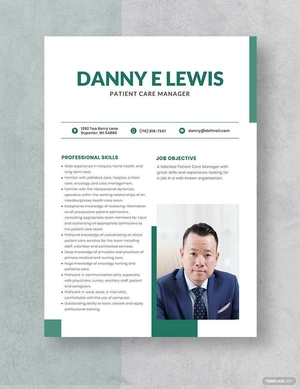 Patient Care Manager Resume