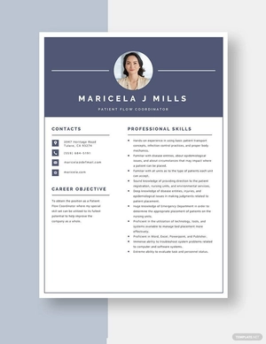 Patient Flow Coordinator Resume