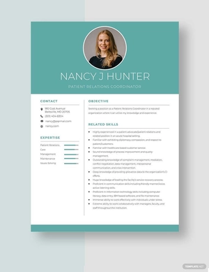 Patient Relations Coordinator Resume