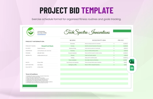 Project Bid Template