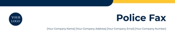 Free police fax cover sheet Header Template to Edit Online