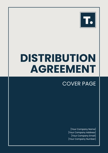 Free Distribution Agreement Template to Edit Online