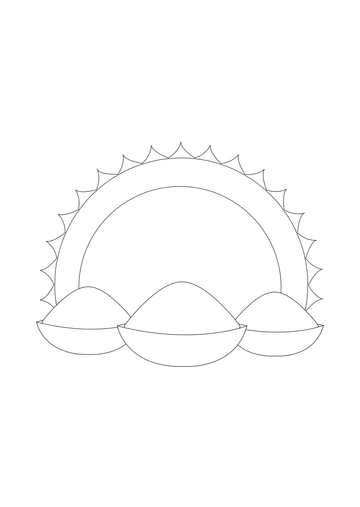 Free Easy Holi Festival Drawing Template to Edit Online