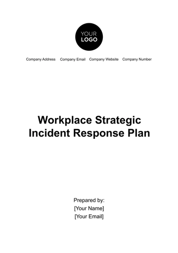 Free Workplace Strategic Incident Response Plan Template to Edit Online