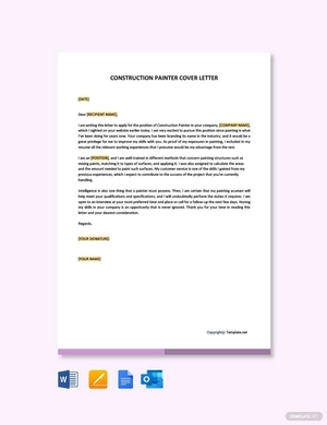 Construction Painter Cover Letter