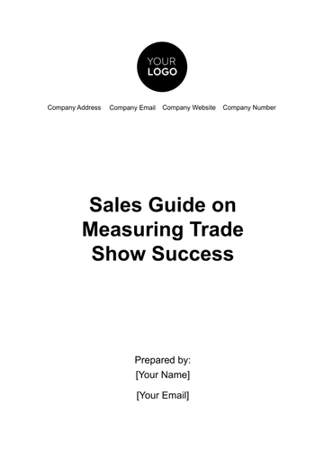 Free Sales Guide on Measuring Trade Show Success Template to Edit Online