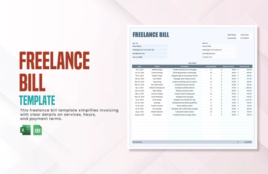 Freelance Bill Template