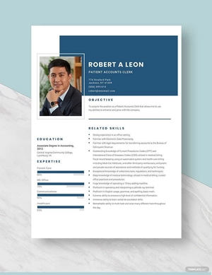 Patient Accounts Clerk Resume