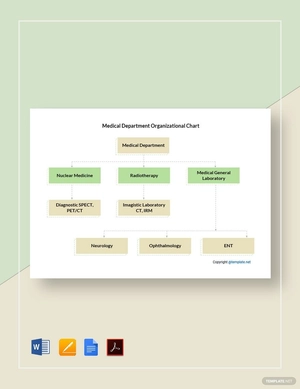 Medical Department Organizational Chart Template
