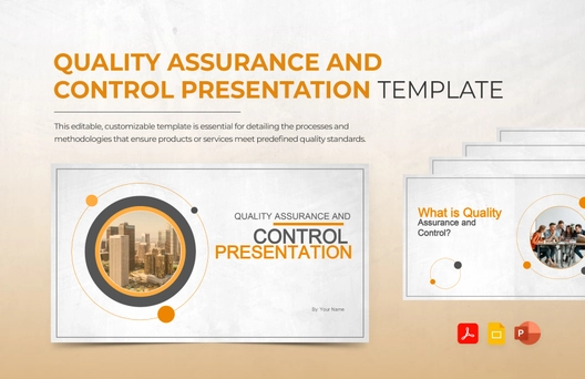 Quality Assurance and Control Presentation Template