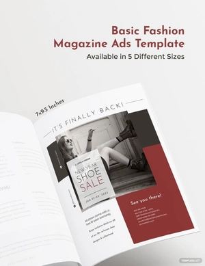 Basic Fashion Magazine Ads Template