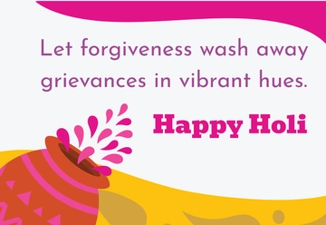 Free Holi Card Template to Edit Online