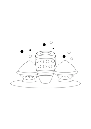 Free Holi Drawing Template to Edit Online