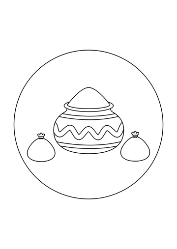Free Easy Holi Drawing Template to Edit Online