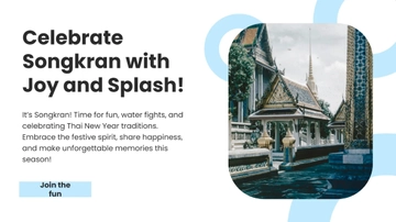 Free Songkran X Post Template to Edit Online