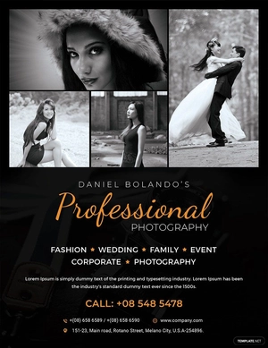 Commercial Photography Flyer Template