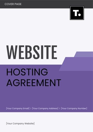 Free Website Hosting Agreement Template to Edit Online